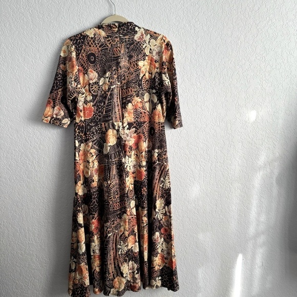 Soft Surroundings Adamoris Floral 3/4 Sleeves Long Midi Dress - Picture 8 of 8